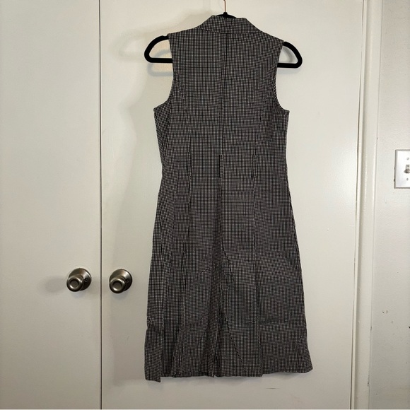 dressbarn Black and White Gingham Print Shift Dress Size 4 - Picture 7 of 8
